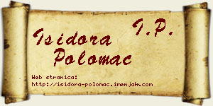 Isidora Polomac vizit kartica